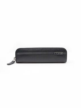 CROSS Black Leather Zippered Single-Pen Case